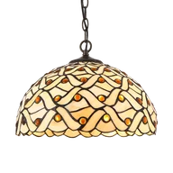 Lampy sufitowe - Lampa wisząca TIFFANY 2X60W E27 223 PREZENT - miniaturka - grafika 1