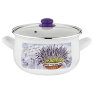 Garnki - Florina Garnek emaliowany by Emalia Polska Pleszew Lavanda 18 cm 2,8 l - miniaturka - grafika 1