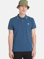 Koszulki męskie - Koszulka polo męska Timberland TB0A26NF M Niebieska (196010344248). Koszulki polo męskie - miniaturka - grafika 1
