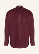 Krawaty i muchy męskie - Riani Koszula Ze Zdejmowanym Krawatem rot - miniaturka - grafika 1