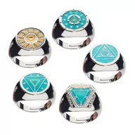 Figurki dla dzieci - ZESTAW REGULOWANYCH PIERŚCIENI MARVEL IRON MAN ARC REACTORS - miniaturka - grafika 1