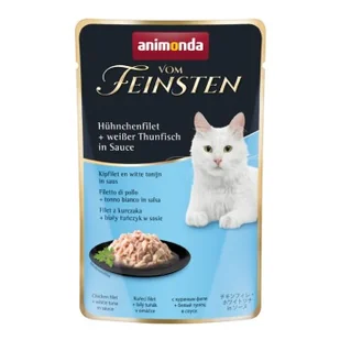 animonda Vom Feinsten 18 x 50 g z filetem z kurczaka i białym tuńczykiem, w sosie - Mokra karma dla kotów - miniaturka - grafika 1