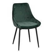 Krzesła - Ciemnozielone aksamitne krzesła zestaw 2 szt. Sierra – Rowico - miniaturka - grafika 1