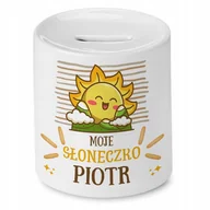 Skarbonki - Skarbonka 330 ml Dla Piotra Syna Dziecka Prezent z Nadrukiem ze Zdjęciem + Opakowanie na prezent (wzór 02) - miniaturka - grafika 1