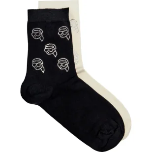 Karl Lagerfeld Skarpety 2-pack Ikon - Skarpetki damskie - miniaturka - grafika 1