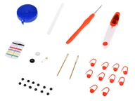 Zabawki kreatywne - KOLOROOWY ZESTAW DO SZYDEŁKOWANIA ZRÓB GNIOTKA - miniaturka - grafika 1