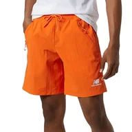 Spodnie sportowe męskie - Spodenki New Balance MS21500POP - pomarańczowe - miniaturka - grafika 1