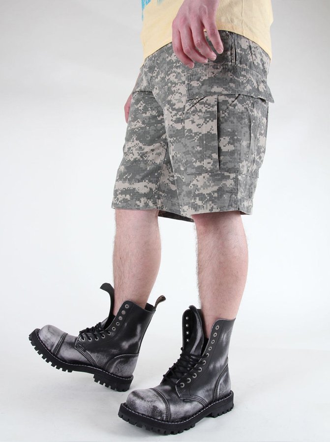 spodnie bojówki krótkie US BERMUDA RIP-STOP COTTON PREWASH AT-DIGITAL-XS