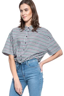 DAMSKA KOSZULA MATERIAŁOWA WRANGLER 80s SS SHIRT BUBBLEGUM PINK W5R2OIP09 112130306 - Wrangler - Koszule damskie - miniaturka - grafika 1