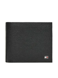 Tommy Hilfiger Duży Portfel Męski Th Flag Cc Flap And Coin AM0AM13520 Czarny - Portfele - miniaturka - grafika 1