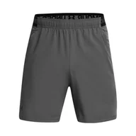Spodenki męskie - Męskie Spodenki UNDER ARMOUR UA VANISH WOVEN 6IN SHORTS 1373718-027 – Szary - miniaturka - grafika 1