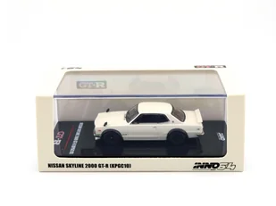 INNO64 Nissan Skyline 2000 GT-R KPGC10 White INNO 64 1:64 - Samochody i pojazdy dla dzieci - miniaturka - grafika 1