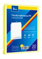 Koszulki na dokumenty - Teczka ofertowa PP 20 koszulek. A4 żółta - miniaturka - grafika 1