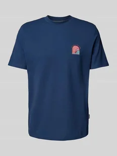 T-shirt z wyhaftowanym motywem i napisem model ‘JOBBE’ - Koszulki męskie - miniaturka - grafika 1