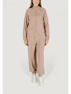 Bluzy damskie - EA7 Emporio Armani Dres TRACKSUIT Brązowy Casual Fit - miniaturka - grafika 1