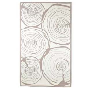 Esschert Design Esschert Design Dywan zewnętrzny, 240x150 cm, wzór z przekrojem drzewa OC35 - Dywany zewnętrzne - miniaturka - grafika 1