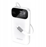 Powerbanki - Powerbank Dudao K31 10000 mAh 22,5W PD z wbudowanym kablem biały - miniaturka - grafika 1