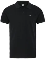 Koszulki męskie - t-shirt HORSEFEATHERS KATO POLO T-SHIRT Black - miniaturka - grafika 1