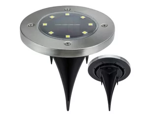 Lampa Ogrodowa Solarna 8 Led Najazdowa Czujnik Lampka Gruntowa - Lampy ogrodowe - miniaturka - grafika 1