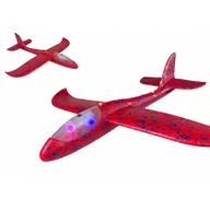 Samoloty i helikoptery - Duży Samolot Styropianowy Szybowiec Czerwony - miniaturka - grafika 1