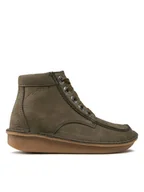 Botki damskie - Clarks Botki Funny Cedar 261738864 Khaki - miniaturka - grafika 1