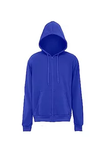 Mo Athlsr Męska bluza z kapturem z dzianiny z zamkiem błyskawicznym poliester kobaltowy rozmiar XXL, kobaltowy, XXL - Bluzy męskie - miniaturka - grafika 1
