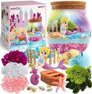 Masy plastyczne - Magiczna Kula Terrarium Świecąca LED Z Syrenką Eksperymenty - miniaturka - grafika 1