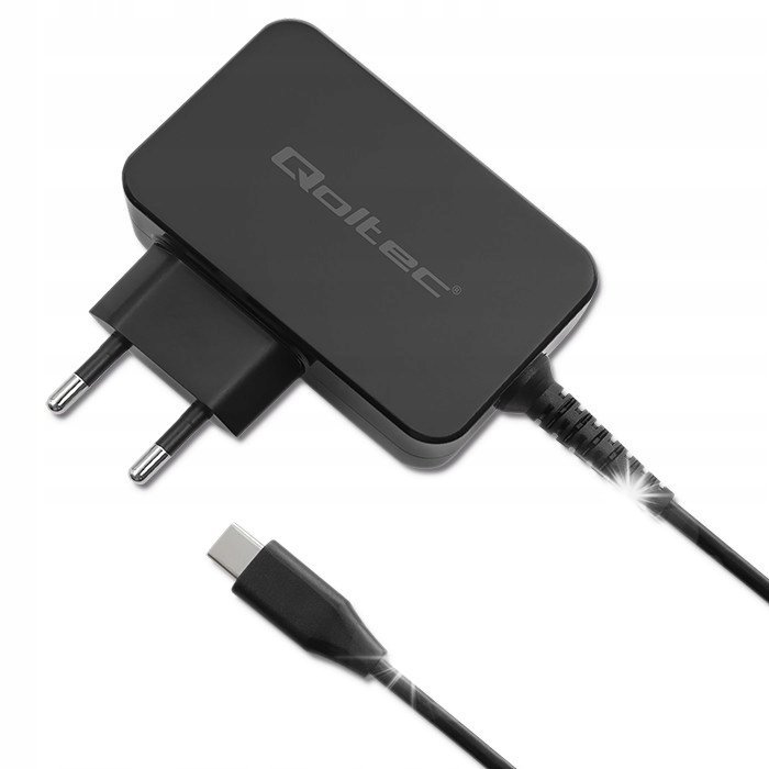 Ładowarka sieciowa Qoltec GaN POWER PRO 1xUSB-C 65W 5-20V 3-3.25A