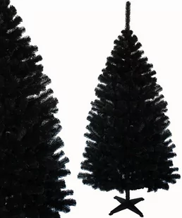 Choinka sztuczna czarna 200 cm jodła - Choinki - miniaturka - grafika 1