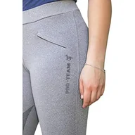 Legginsy - HKM Speed silikonowe obszycie kolan, legginsy jeździeckie, jasnoszare, rozmiar 40/42 - miniaturka - grafika 1