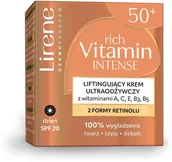 Kremy do twarzy - Lirene liftingujący krem ultraodżywczy z SPF 20 i witaminami A, C, E, B3, B5 50+ na dzień 50ml - miniaturka - grafika 1