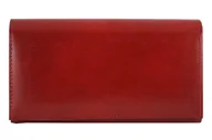 Portfele - Klasyczny portfel skórzany damski - Barberini's - Czerwony - miniaturka - grafika 1