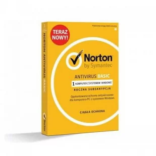 Norton Antivirus Basic 1 urządzenie / 1 rok- klucz aktywacyjny (Key) - Programy antywirusowe - miniaturka - grafika 1