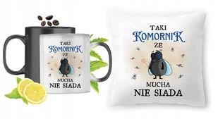 Dla Komornika Zestaw Kubek Magiczny + Poduszka z Nadrukiem ze Zdjęciem - Gadżety dla niej i dla niego - miniaturka - grafika 1