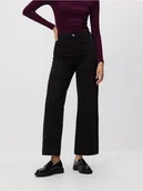Spodnie damskie - Reserved - Jeansy wide leg z wysokim stanem - czarny - miniaturka - grafika 1