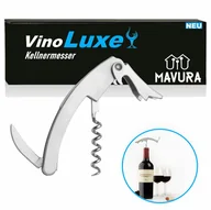Korkociągi i otwieracze - Nóż kelnerski VinoLuxe ze stali nierdzewnej sztućce kelnerskie korkociąg nóż sommelierski - miniaturka - grafika 1