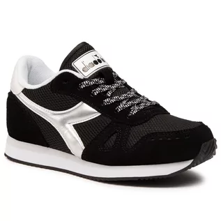 Sneakersy damskie - DIADORA Sneakersy Simple Run Wn 101.175733 01 C0641 Black/White - grafika 1