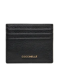Coccinelle Etui na karty kredytowe MW5 Metallic Soft E2 MW5 12 95 01 Czarny - Etui na dokumenty i karty - miniaturka - grafika 1