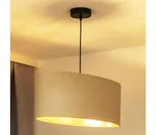 Lampy sufitowe - Duolla - Żyrandol na lince OVAL VEGAN 1xE27/15W/230V kremowy - miniaturka - grafika 1