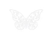 Gadżety dla niej i dla niego - Dekoracje papierowe Motyl, 8 x 5cm, 1op. ZPM1D - miniaturka - grafika 1