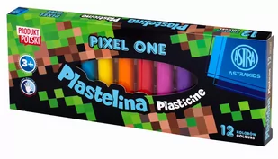 ASTRA papiernicze Plastelina Pixel One 12 kolorów papiernicze - Masy plastyczne - miniaturka - grafika 1