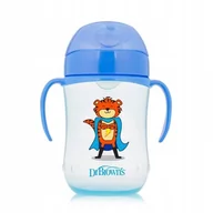 Kubki dla dzieci - Dr Brown's kubek niekapek miękki ustnik 270 ml 9m+ - miniaturka - grafika 1