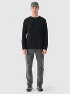 Spodnie męskie - Męskie jeansy slim Outhorn OTHWAW24TJNSM011 - szare - miniaturka - grafika 1