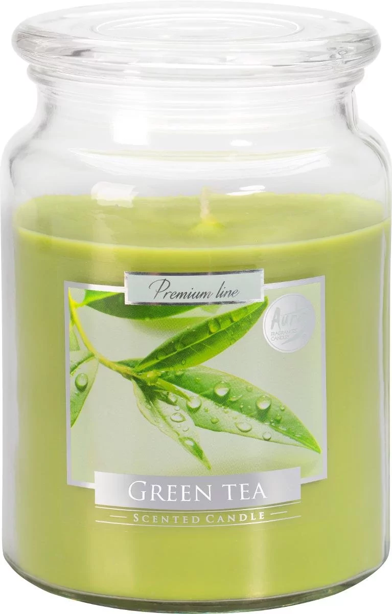 Bispol Świeca zapachowa w słoju GREEN TEA zielona herbata
