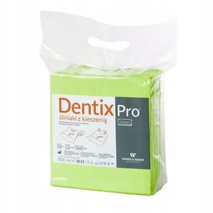 Weber&Weber MedixPRO Jednorazowe śliniaki z kieszenią DentixPro POCKET, limonkowy50 szt. NN-SWE-TSKL-001 - Akcesoria medyczne - miniaturka - grafika 1