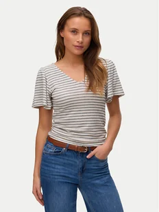 Vero Moda Bluzka Gina 10325611 Beżowy Regular Fit - Bluzki damskie - miniaturka - grafika 1