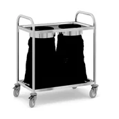 Wózki serwisowe - Wózek do sprzątania na worki na śmieci, 845 x 525 x 940 mm - miniaturka - grafika 1