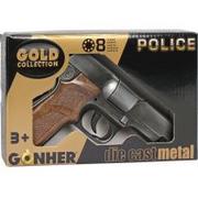 Zabawy w naśladowanie dorosłych - Gonher 125 1 Gc Metalowy Pistolet Policyjny 8 Nab Puli - miniaturka - grafika 1