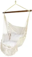 Fotele ogrodowe wiszące - KOALA Fotel hamakowy, ecru HC10-OW-MF - miniaturka - grafika 1