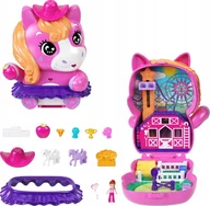 Figurki dla dzieci - Figurka Mattel Polly Pocket Kucykowe rodeo + akcesoria - miniaturka - grafika 1